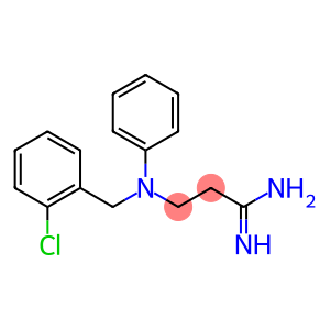 3-{[(2-chlorophenyl)methyl](phenyl)amino}propanimidamide