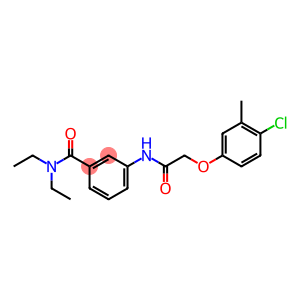 3-{[2-(4-chloro-3-methylphenoxy)acetyl]amino}-N,N-diethylbenzamide