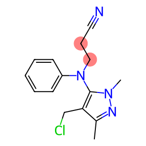 3-{[4-(chloromethyl)-1,3-dimethyl-1H-pyrazol-5-yl](phenyl)amino}propanenitrile