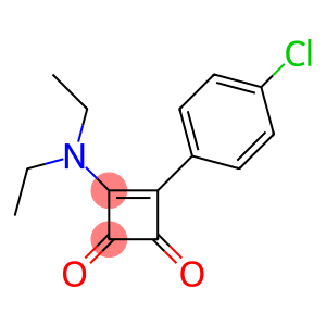 4-(4-Chlorophenyl)-3-diethylamino-3-cyclobutene-1,2-dione