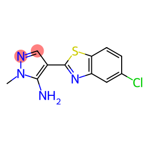 4-(5-chloro-1,3-benzothiazol-2-yl)-1-methyl-1H-pyrazol-5-amine