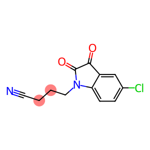 4-(5-chloro-2,3-dioxo-2,3-dihydro-1H-indol-1-yl)butanenitrile