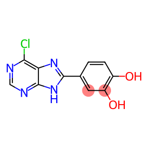 4-(6-chloro-9H-purin-8-yl)benzene-1,2-diol