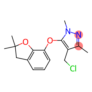 4-(chloromethyl)-5-[(2,2-dimethyl-2,3-dihydro-1-benzofuran-7-yl)oxy]-1,3-dimethyl-1H-pyrazole