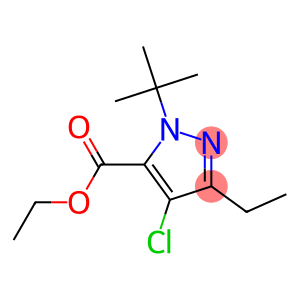 4-CHLORO-1-(1,1-DIMETHYLETHYL)-3-ETHYL-1H-PYRAZOLE-5-CARBOXYLIC ACID ETHYL ESTER