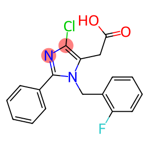 4-Chloro-1-(2-fluorobenzyl)-2-(phenyl)-1H-imidazole-5-acetic acid