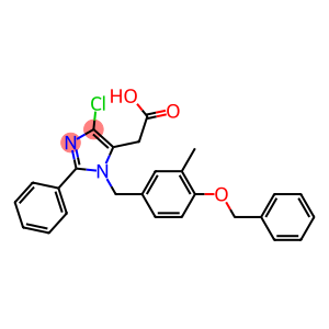 4-Chloro-1-(3-methyl-4-benzyloxybenzyl)-2-(phenyl)-1H-imidazole-5-acetic acid