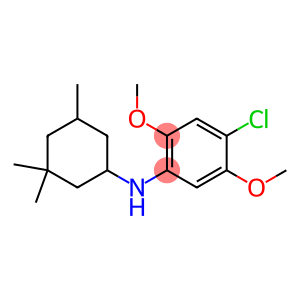 4-chloro-2,5-dimethoxy-N-(3,3,5-trimethylcyclohexyl)aniline