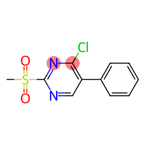 4-chloro-2-(methylsulfonyl)-5-phenylpyrimidine