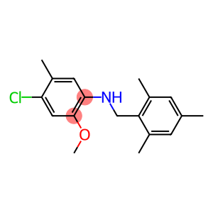 4-chloro-2-methoxy-5-methyl-N-[(2,4,6-trimethylphenyl)methyl]aniline