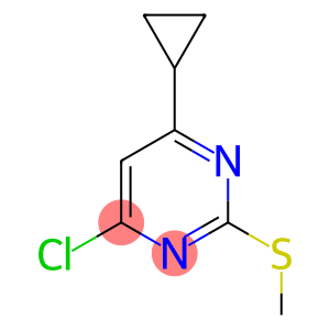 4-chloro-6-cyclopropyl-2-(methylsulfanyl)pyrimidine