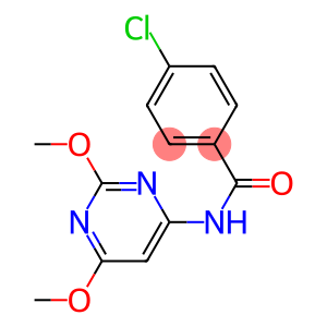 4-chloro-N-(2,6-dimethoxy-4-pyrimidinyl)benzamide