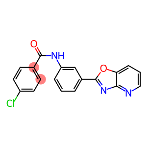 4-chloro-N-(3-[1,3]oxazolo[4,5-b]pyridin-2-ylphenyl)benzamide