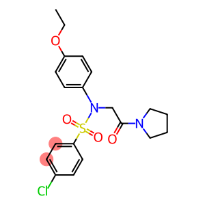 4-chloro-N-(4-ethoxyphenyl)-N-[2-oxo-2-(1-pyrrolidinyl)ethyl]benzenesulfonamide