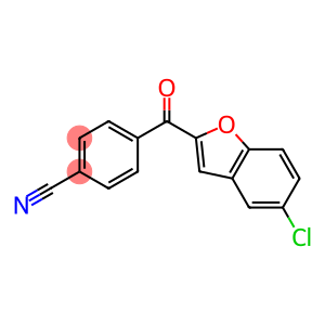 4-[(5-chloro-1-benzofuran-2-yl)carbonyl]benzonitrile