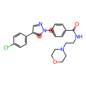 4-[4-(4-CHLOROPHENYL)-1H-PYRAZOL-1-YL]-N-(2-MORPHOLINOETHYL)BENZAMIDE