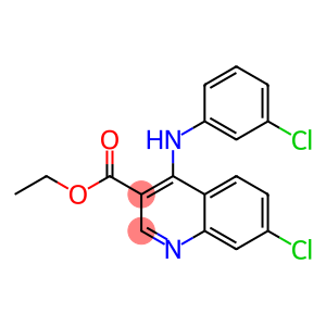 4-[[3-Chlorophenyl]amino]-7-chloroquinoline-3-carboxylic acid ethyl ester