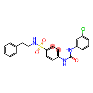 4-{[(3-chloroanilino)carbonyl]amino}-N-phenethylbenzenesulfonamide