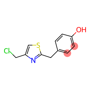 4-{[4-(chloromethyl)-1,3-thiazol-2-yl]methyl}phenol