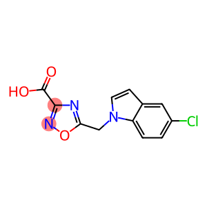 5-((5-CHLORO-1H-INDOL-1-YL)METHYL)-1,2,4-OXADIAZOLE-3-CARBOXYLIC ACID