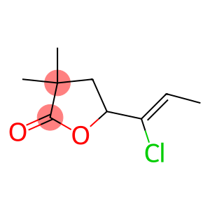 5-(1-Chloro 1-propenyl)dihydro-3,3-dimethylfuran-2(3H)-one