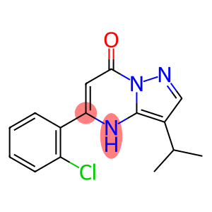 5-(2-chlorophenyl)-3-(1-methylethyl)pyrazolo[1,5-a]pyrimidin-7(4H)-one