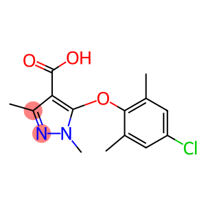 5-(4-chloro-2,6-dimethylphenoxy)-1,3-dimethyl-1H-pyrazole-4-carboxylic acid