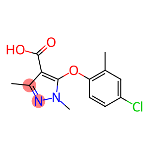 5-(4-chloro-2-methylphenoxy)-1,3-dimethyl-1H-pyrazole-4-carboxylic acid