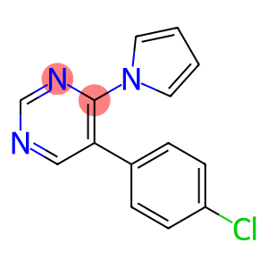 5-(4-chlorophenyl)-4-(1H-pyrrol-1-yl)pyrimidine