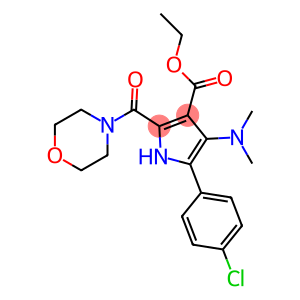 5-(4-Chlorophenyl)-4-dimethylamino-2-(morpholinocarbonyl)-1H-pyrrole-3-carboxylic acid ethyl ester