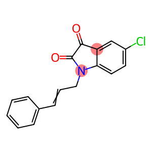 5-chloro-1-(3-phenylprop-2-en-1-yl)-2,3-dihydro-1H-indole-2,3-dione