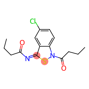 5-Chloro-1-butyryl-3(1H)-butyrylimino-2,1-benzisothiazole