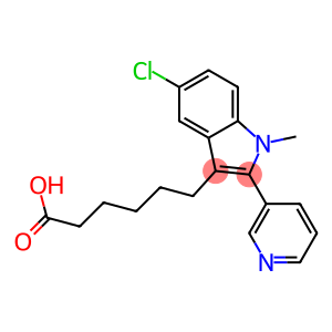 5-Chloro-1-methyl-2-(3-pyridyl)-1H-indole-3-hexanoic acid