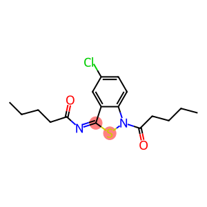 5-Chloro-1-valeryl-3(1H)-valerylimino-2,1-benzisothiazole