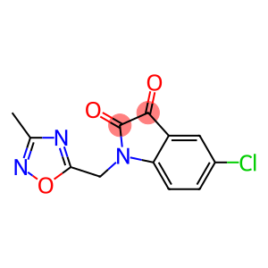 5-chloro-1-[(3-methyl-1,2,4-oxadiazol-5-yl)methyl]-2,3-dihydro-1H-indole-2,3-dione