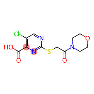 5-chloro-2-[(2-morpholin-4-yl-2-oxoethyl)thio]pyrimidine-4-carboxylic acid