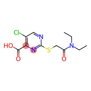 5-chloro-2-{[2-(diethylamino)-2-oxoethyl]thio}pyrimidine-4-carboxylic acid