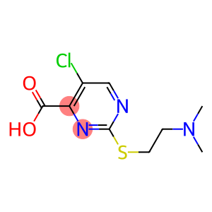 5-chloro-2-{[2-(dimethylamino)ethyl]thio}pyrimidine-4-carboxylic acid