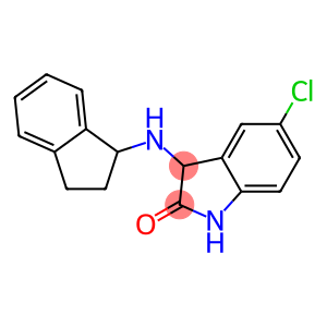 5-chloro-3-(2,3-dihydro-1H-inden-1-ylamino)-2,3-dihydro-1H-indol-2-one