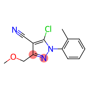 5-chloro-3-(methoxymethyl)-1-(2-methylphenyl)-1H-pyrazole-4-carbonitrile