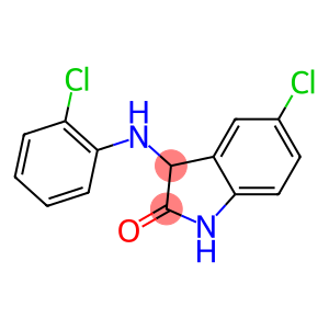 5-chloro-3-[(2-chlorophenyl)amino]-2,3-dihydro-1H-indol-2-one