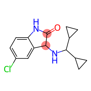 5-chloro-3-[(dicyclopropylmethyl)amino]-2,3-dihydro-1H-indol-2-one