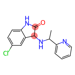 5-chloro-3-{[1-(pyridin-2-yl)ethyl]amino}-2,3-dihydro-1H-indol-2-one