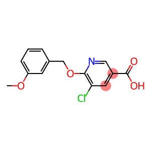 5-chloro-6-[(3-methoxybenzyl)oxy]nicotinic acid