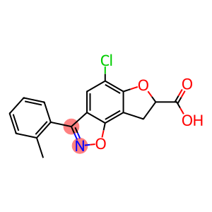 5-Chloro-7,8-dihydro-3-(2-methylphenyl)furo[2,3-g][1,2]benzisoxazole-7-carboxylic acid