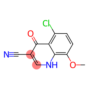 5-chloro-8-methoxy-4-oxo-1,4-dihydroquinoline-3-carbonitrile