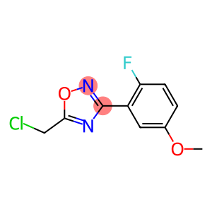 5-ChloroMethyl-3-(2-fluoro-5-Methoxy-phenyl)-[1,2,4]oxadiazole