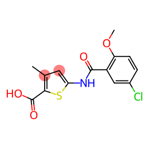 5-[(5-chloro-2-methoxybenzene)amido]-3-methylthiophene-2-carboxylic acid