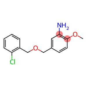 5-{[(2-chlorophenyl)methoxy]methyl}-2-methoxyaniline