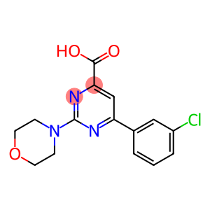 6-(3-CHLOROPHENYL)-2-MORPHOLIN-4-YLPYRIMIDINE-4-CARBOXYLIC ACID